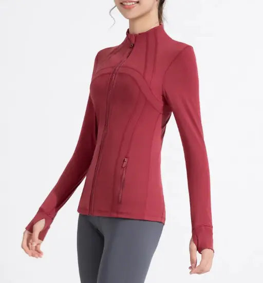 PRISM Womens Workout Long Sleeve Zipper Jacket