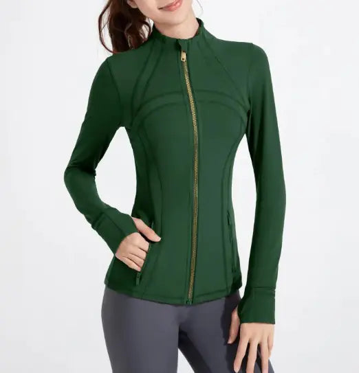 PRISM Womens Workout Long Sleeve Zipper Jacket