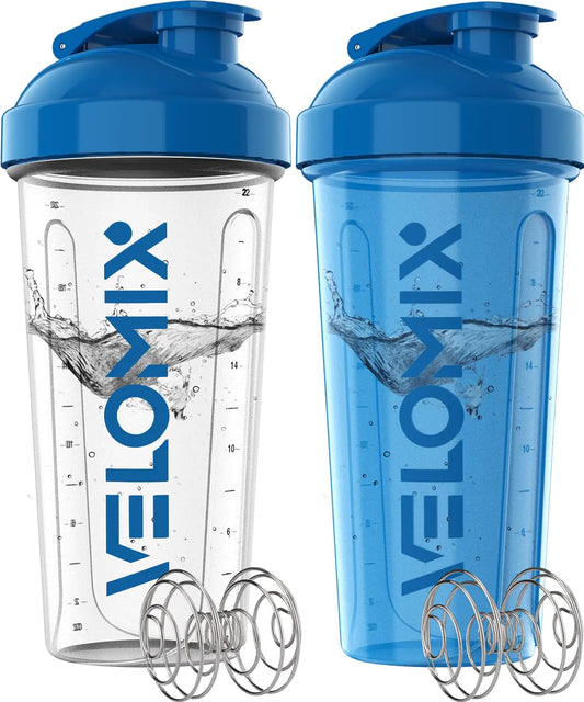 VELOMIX X PRISM -2 Pack- 28 oz Protein Shaker Bottlers