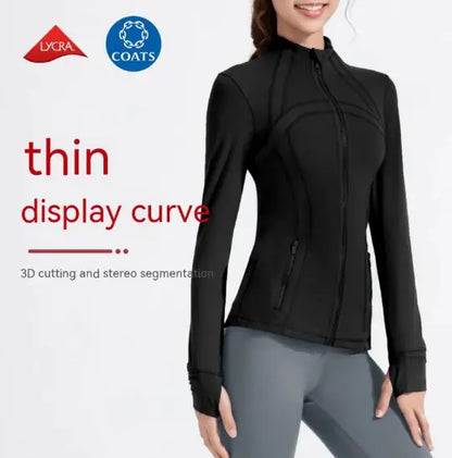 PRISM Womens Workout Long Sleeve Zipper Jacket