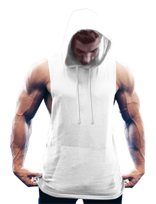 COOFANDY X PRISM Mens Workout Hooded Tank Tops