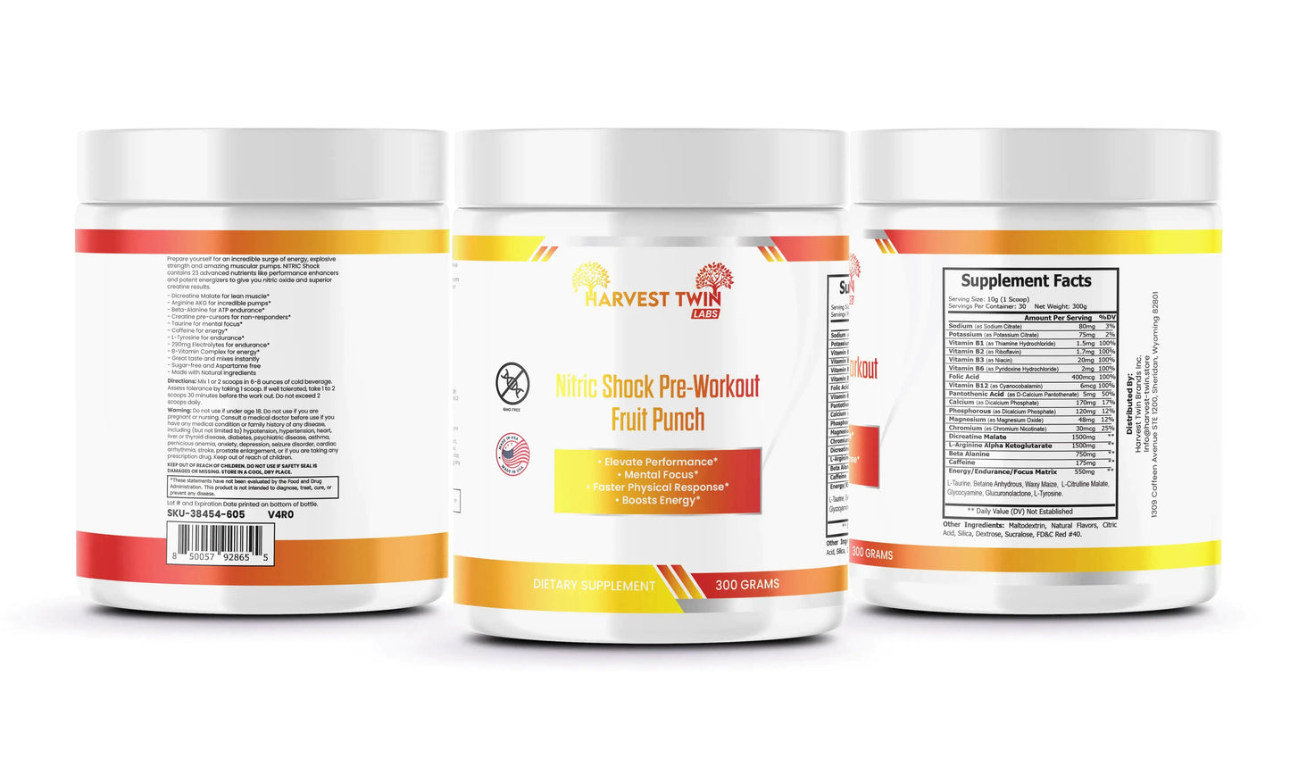 HARVEST X PRISM Shock Pre-Workout (Fruit Punch)